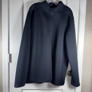 Under Armour Golf ColdGear Men's 2XL Black‎ Zip Pullover Ribbed Fabric Loose Fit